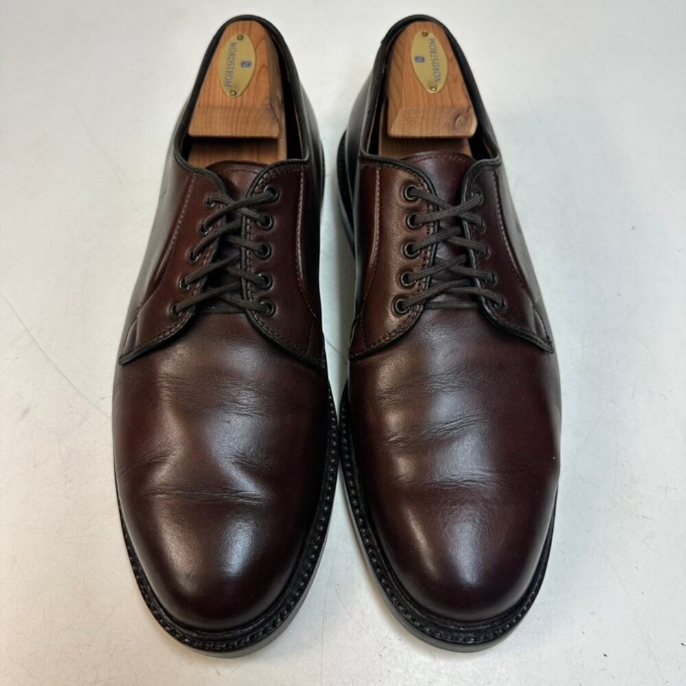 FULLY RESOLED Alden 9432S Plain Toe Blucher Brown Chromexcel PTB Made in USA 9